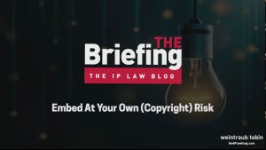 Embed at Your Own Copyright Risk