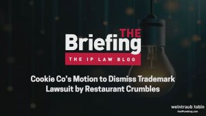 Cookie Co's Motion to Dismiss Trademark Lawsuit by Restaurant Crumbles